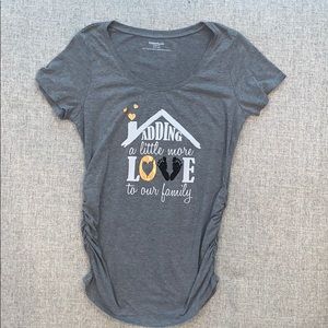 Cute grey maternity top